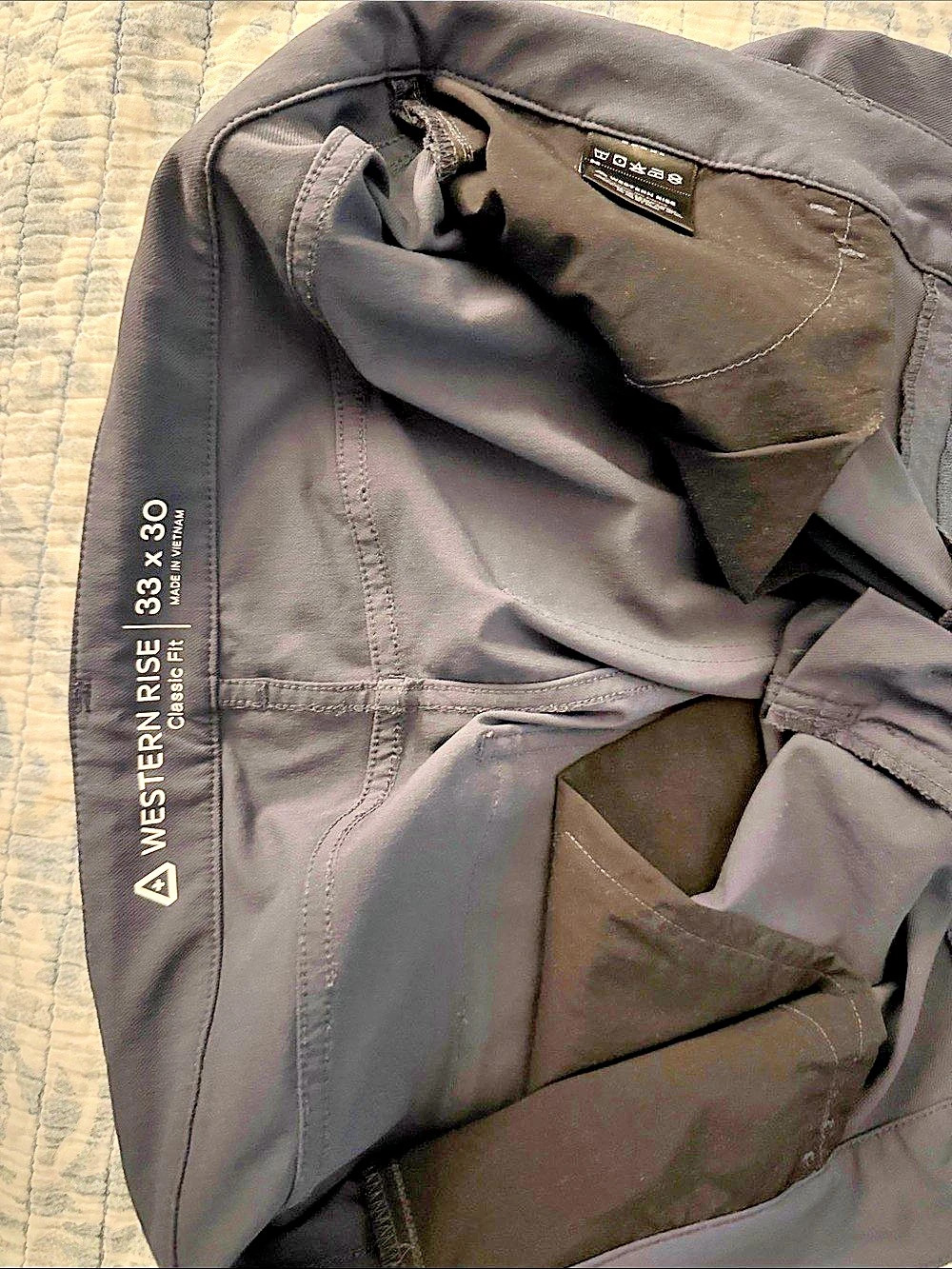 Western Rise Diversion Pant Men's Black Pants Waist 33 x 30